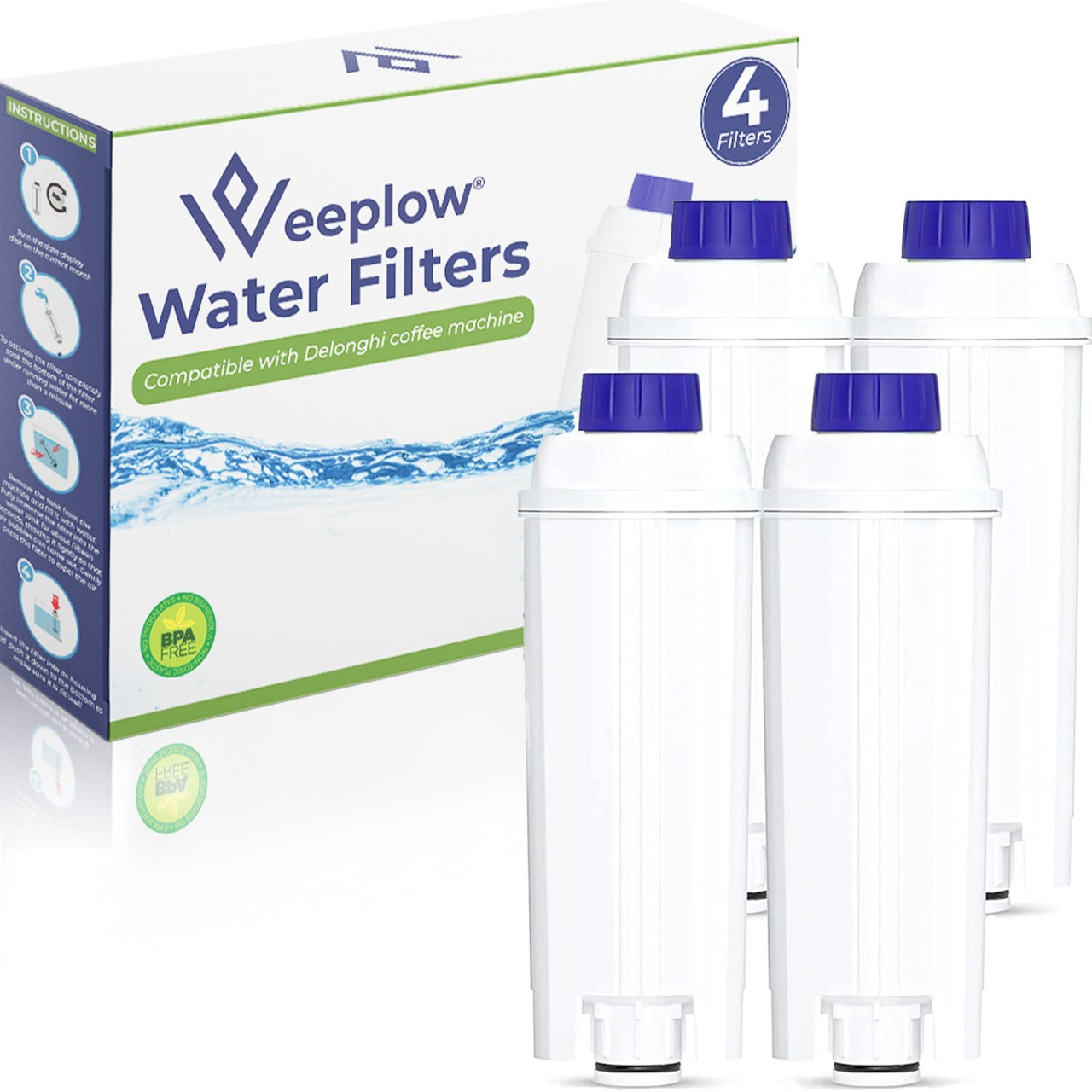 Weeplow® O’Pure 1D – 4 Filtres